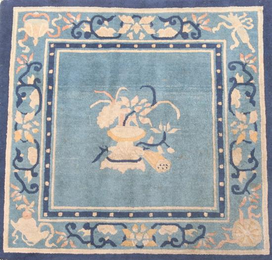 Appraisal: SQUARE CHINESE RUG - ft in x ft in PROVENANCE