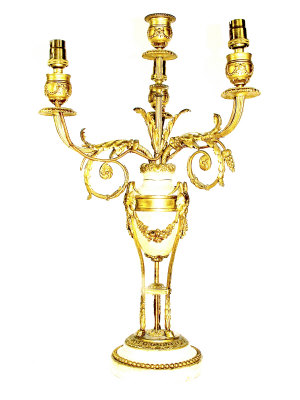 Appraisal: A late th century Continental neo-classical style gilt metal three