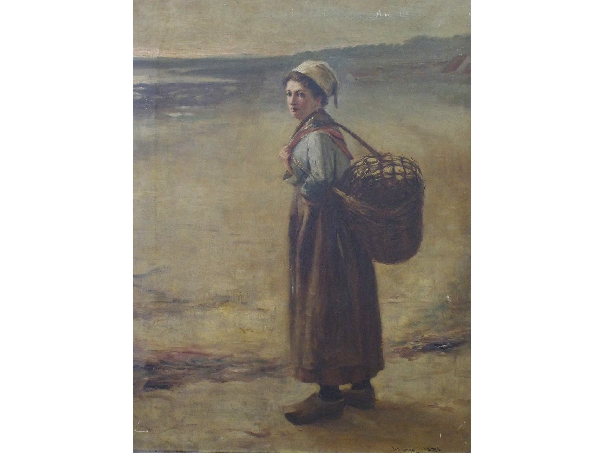 Appraisal: WILLIAM DRUMMOND YOUNG Scottish - FISHERWOMANOil on canvas signed and