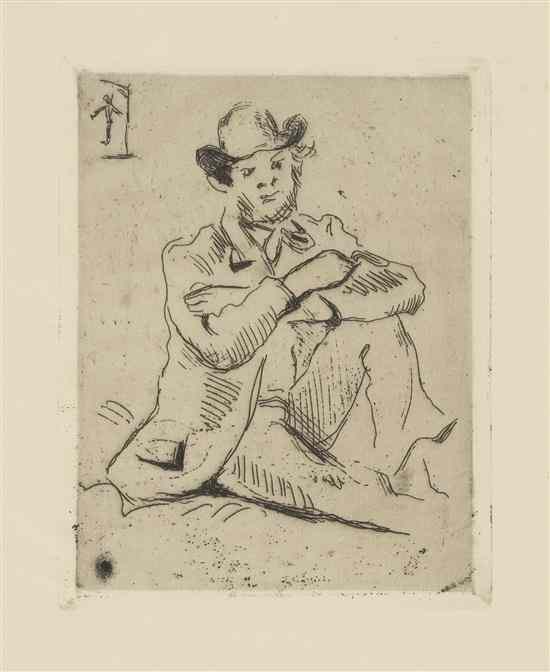 Appraisal: Paul Cezanne French - Guillaumin au Pendu etching x inches