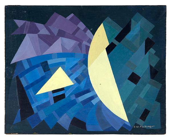 Appraisal: Oskar Fischinger German American - Untitled Abstract Composition Untitled Figures