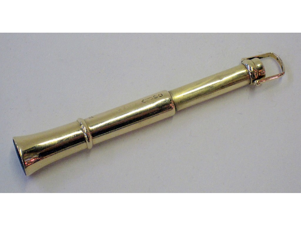 Appraisal: s ct gold cigar piercer by Samson Mordon Co approx