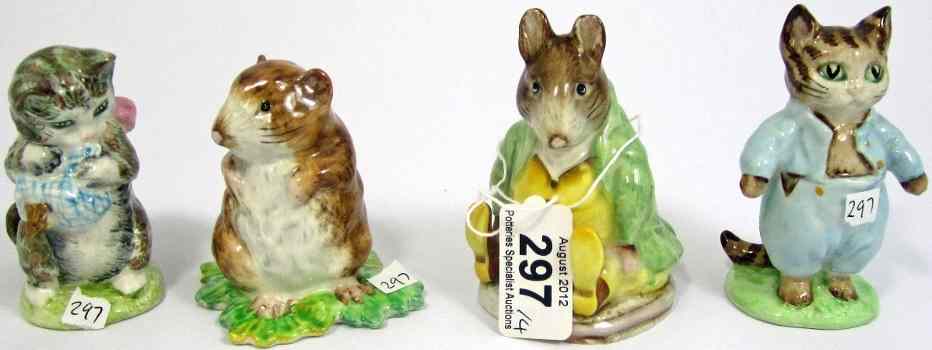 Appraisal: Beswick Beatrix Potter Figures Tom Kitten Miss Moppet Timmy Willie