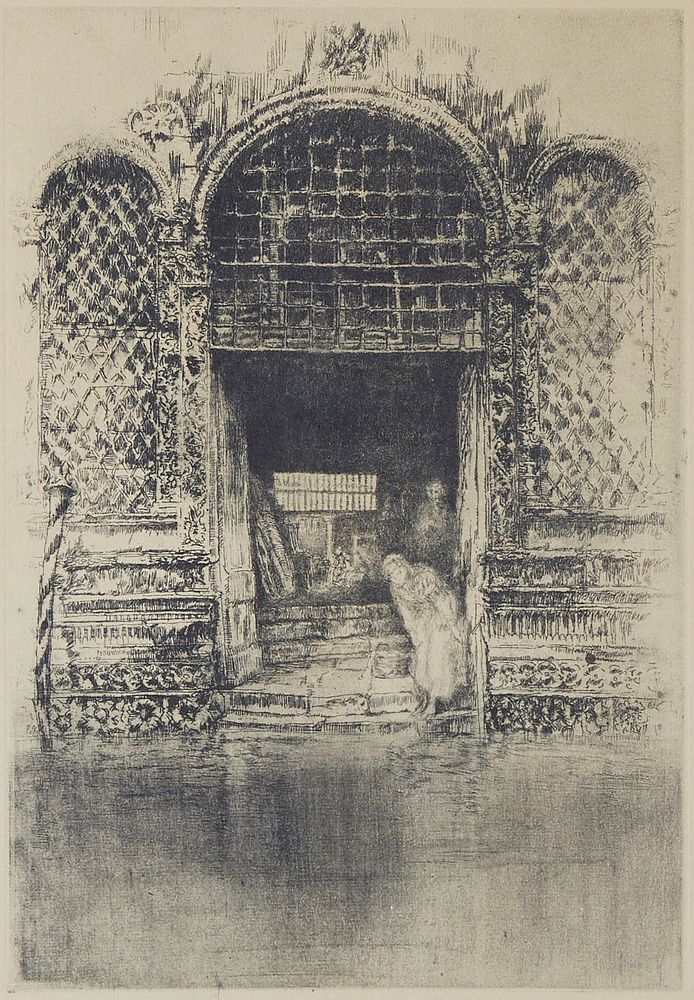 Appraisal: After James McNeill Whistler The Doorway Etching After James Abbott