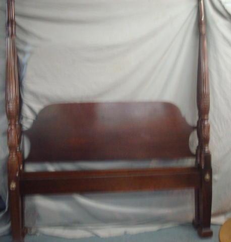 Appraisal: Mahogany Poster Canopy Bed From a Greenwich home