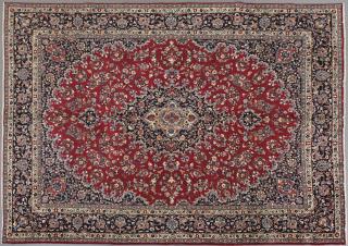 Appraisal: Semi Antique Persian Mashad Carpet ' x ' Semi Antique