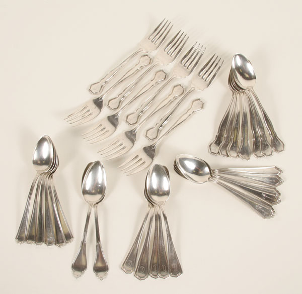 Appraisal: Lot of sterling spoons various silversmiths Lot includes eight R