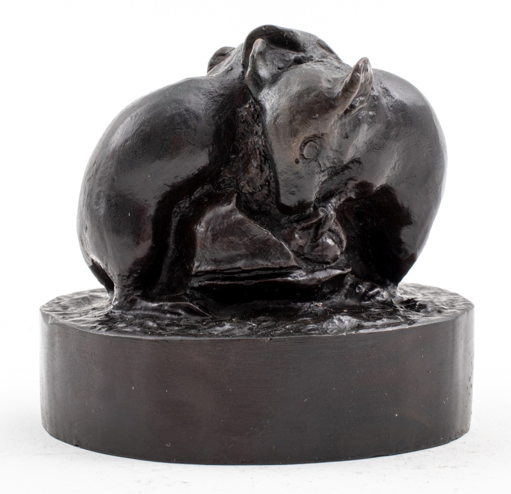 Appraisal: CARL KAUBA 'TWO MICE EMBRACING' BRONZE SCULPTURE Carl Kauba Austrian