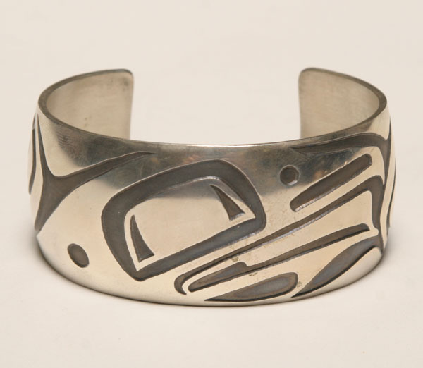 Appraisal: Native American Northwest Coast sterling bracelet by Danny Dennis Marked