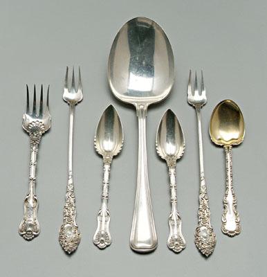 Appraisal: pieces sterling flatware pieces Unger Bros Passaic pattern pieces Whiting