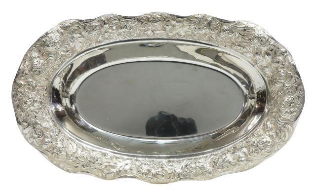 Appraisal: American sterling silver serving bowl attributed to Ludwig Redlich Co