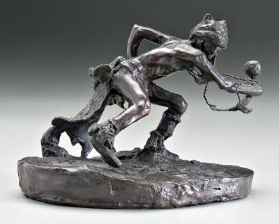 Appraisal: Bronze after Charles M Russell aftercast quot Wolf Man quot