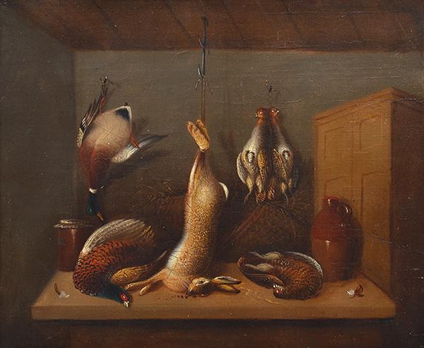 Appraisal: Attrib W B GOULD - i Still Life with Hare