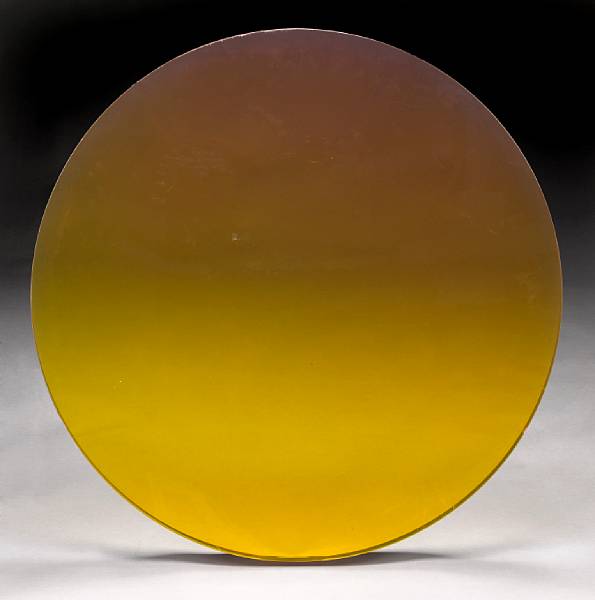 Appraisal: DeWain Valentine American b Untitled Disc cast acrylic resin diameter