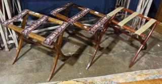 Appraisal: Three luggage racks Three luggage racks Provenance From the Ligonier