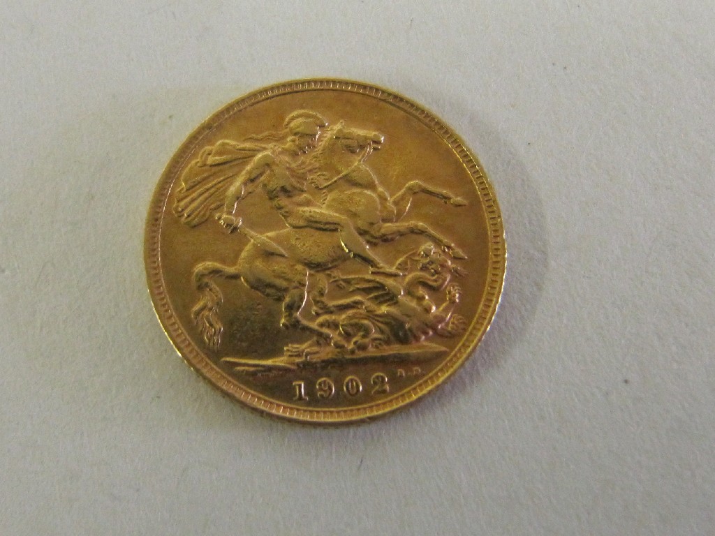 Appraisal: An Edward VII sovereign dated