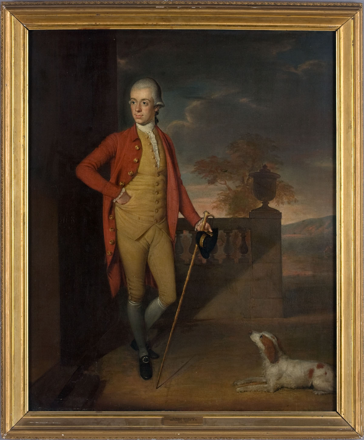 Appraisal: PORTRAIT OF RONALD CRAWFORD ATTRIBUTED TO SIR NATHANIEL DANCE HOLLAND