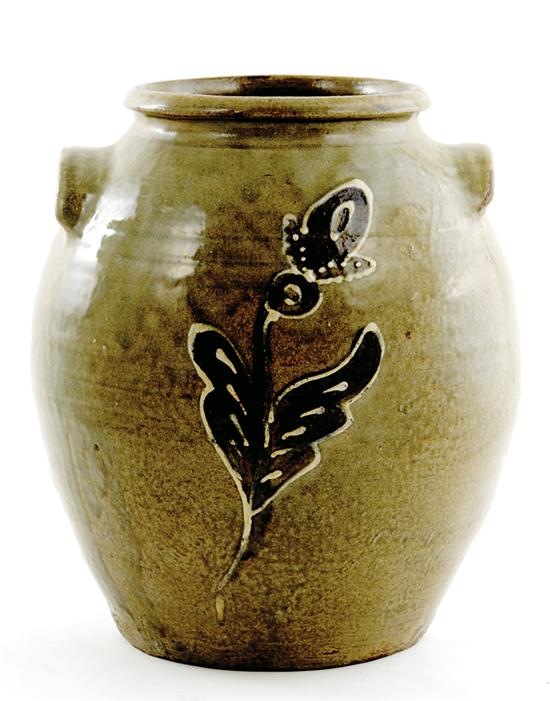 Appraisal: Southern stoneware storage jar Rhodes Factory Edgefield District South Carolina