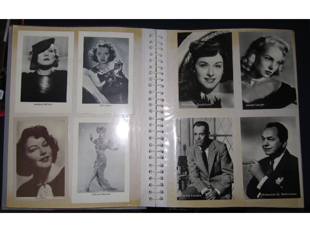 Appraisal: Album of assorted film star publicity photographs - some signed