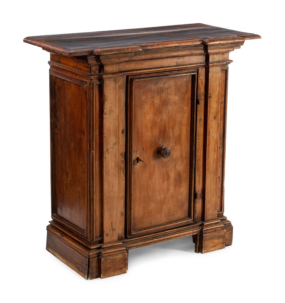 Appraisal: An Italian Carved Walnut Console Cabinet An Italian Carved Walnut