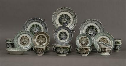 Appraisal: Assembled English Transfer-Printed Ironstone 'Venus' Pattern Part Dinner Service Consisting