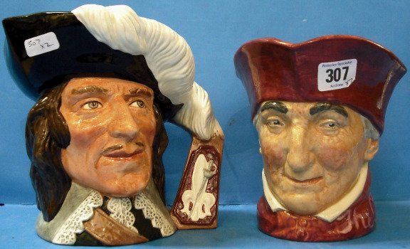 Appraisal: Royal Doulton large Character Jugs Dartagnan D and The Cardinal