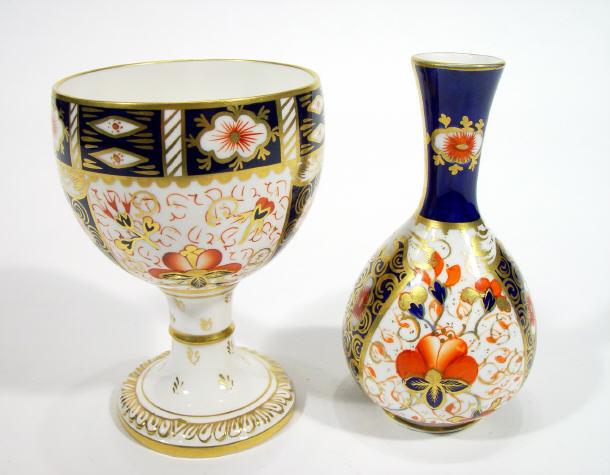 Appraisal: Royal Crown Derby Imari patterned ostrich egg cup and a