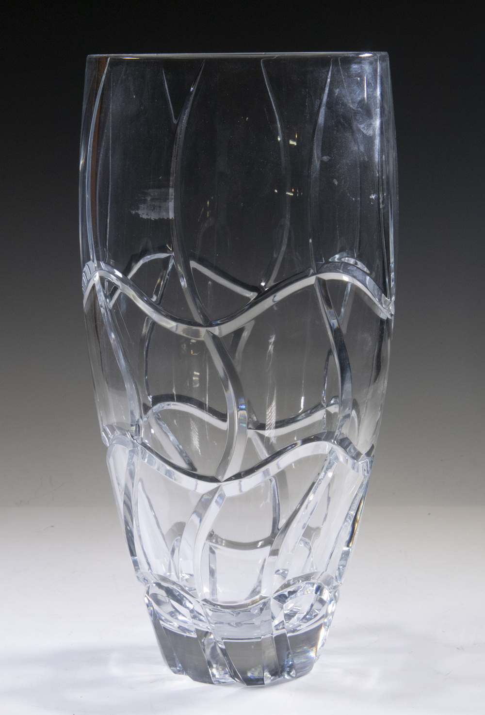 Appraisal: LARGE BACCARAT KLEIN CRYSTAL VASE - ST TROPEZ YACHTING TROPHY