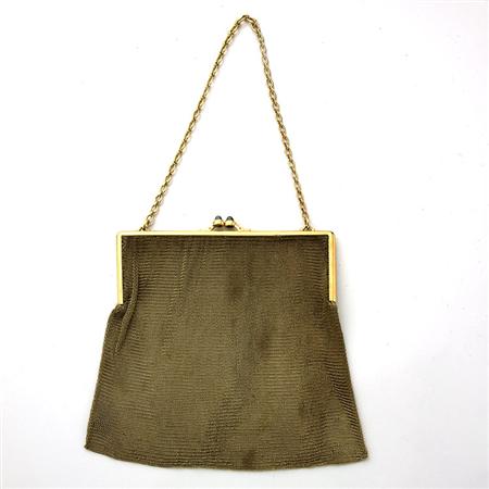 Appraisal: Gold Mesh Evening Purse Estimate -