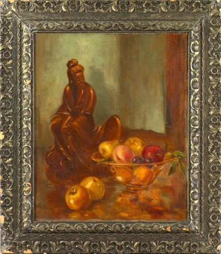 Appraisal: Ellsworth Woodward American New Orleans - Still Life with Oriental