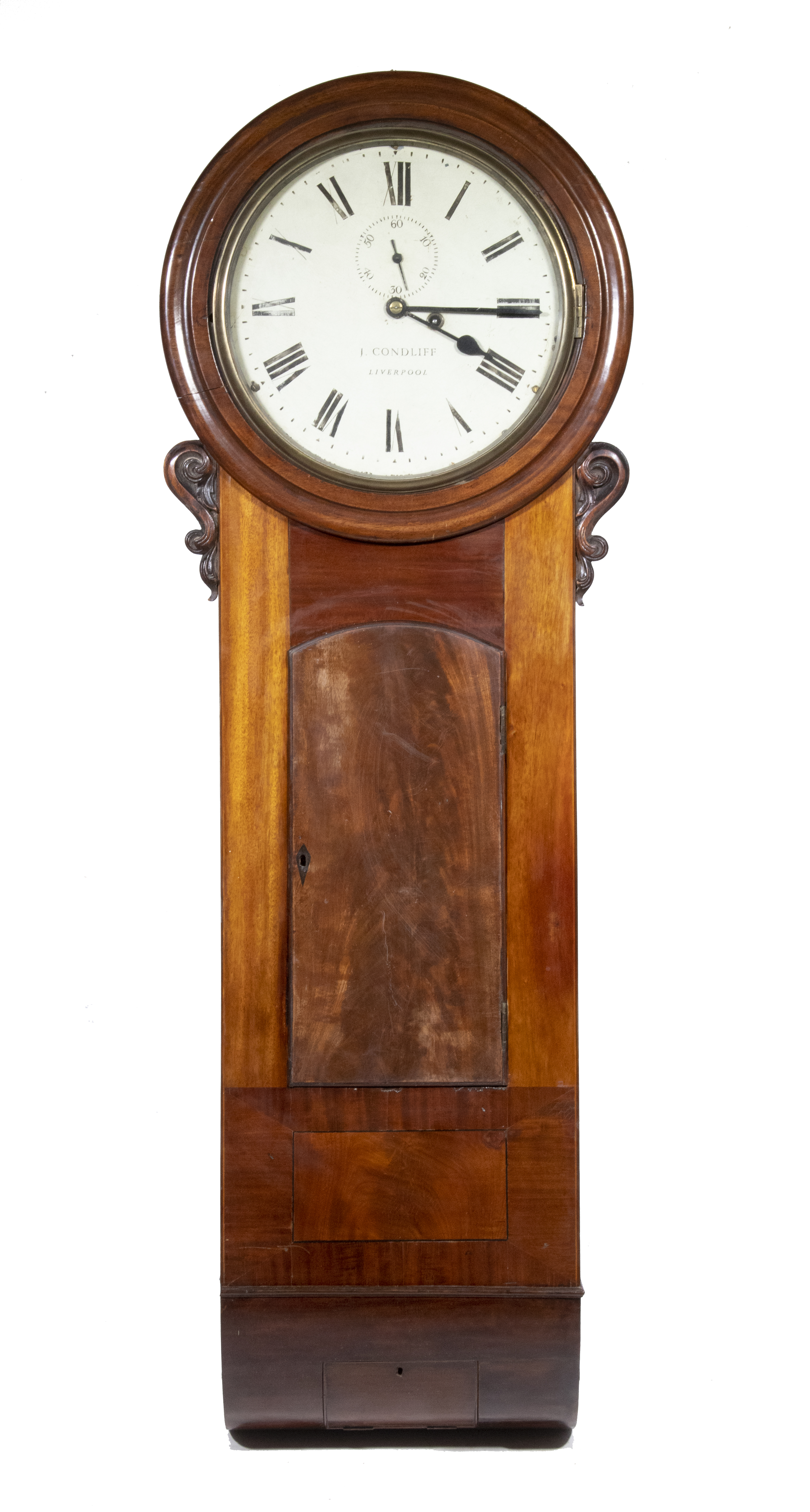 Appraisal: EARLY TH C TAVERN CLOCK BY JAMES CONDLIFF - OF