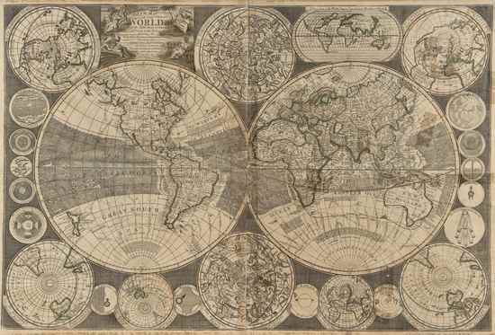 Appraisal: Thompson G A New Map of the World with all