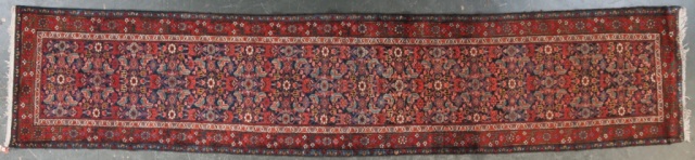 Appraisal: Antique Hamadan runner Persia circa approx x