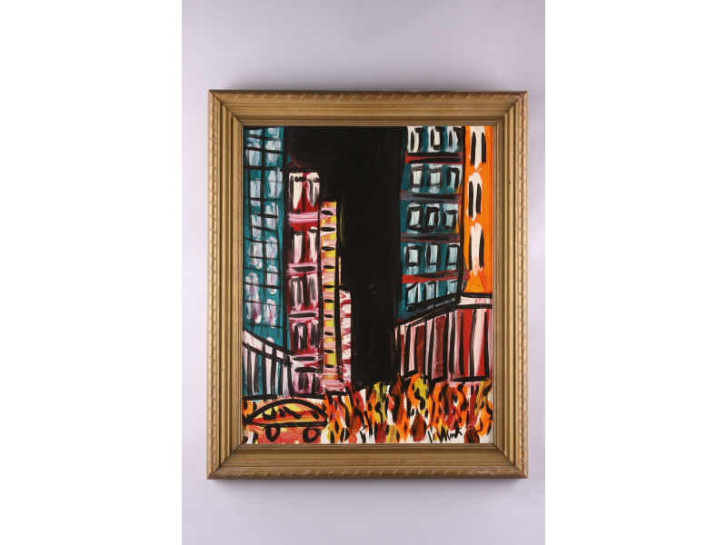 Appraisal: Peter Keil German b New York acrylic on board signed