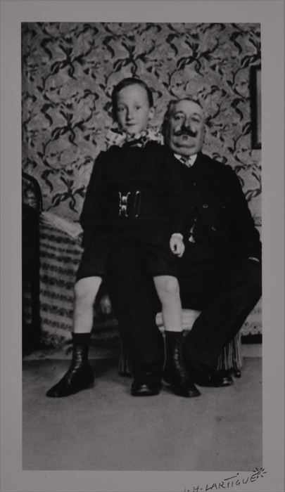 Appraisal: JACQUES-HENRI LARTIGUE - DEDE AND HIS FATHER MY UNCLE AUGUSTE