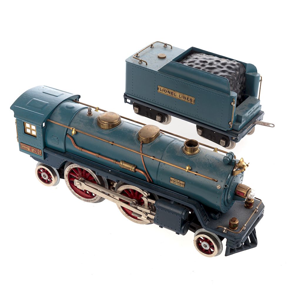 Appraisal: Lionel E Blue Comet Standard Loco Tender