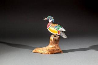 Appraisal: Miniature Wood Duck Drake Wendell Gilley - Southwest Harbor MEc