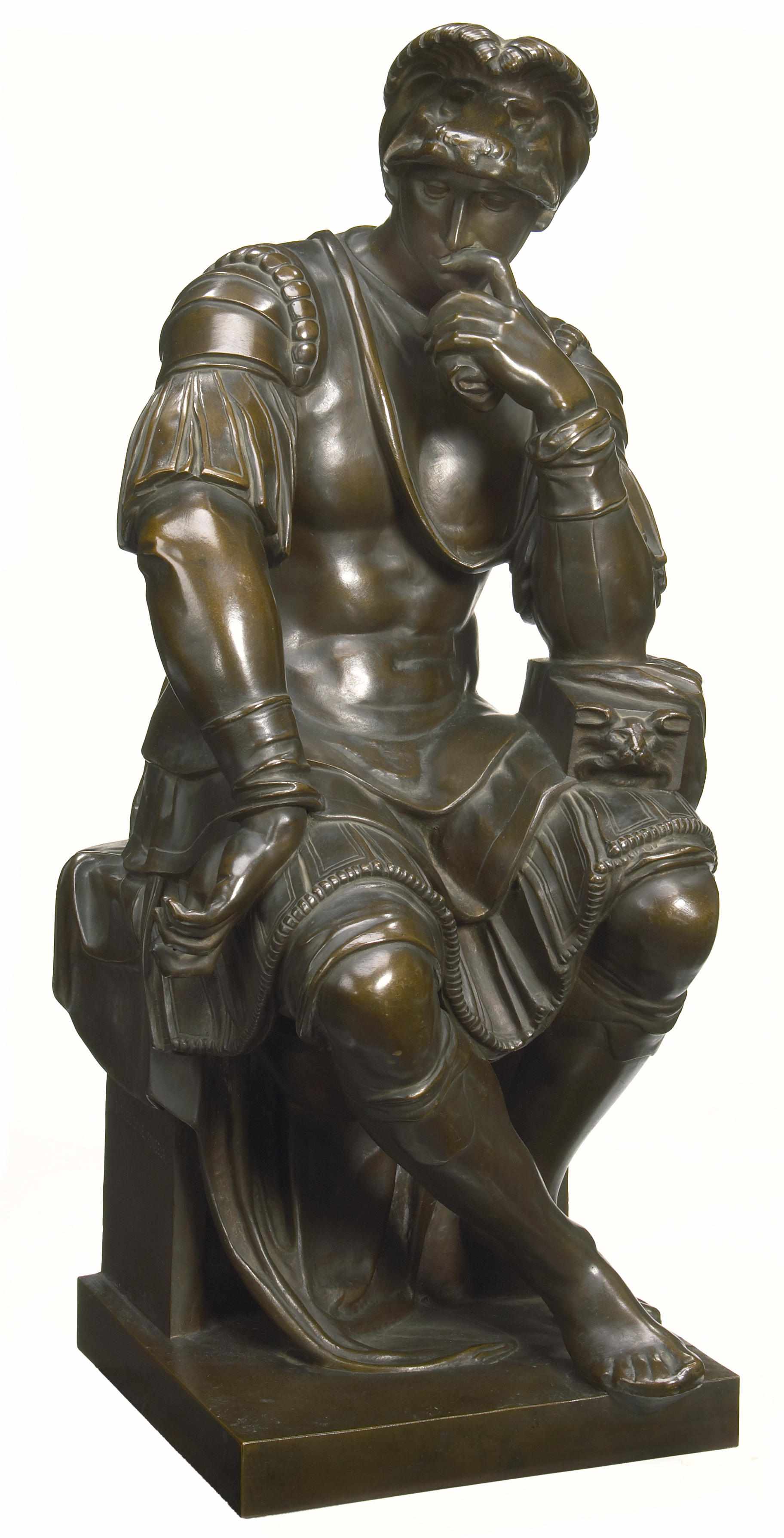 Appraisal: A French patinated bronze figure of Lorenzo di Medici after