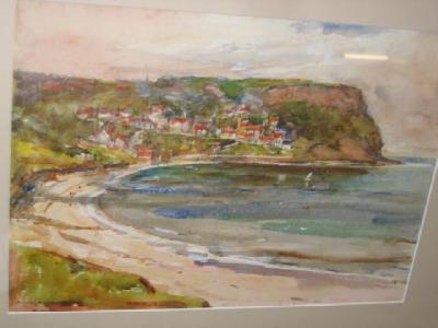 Appraisal: ROWLAND HENRY HILL Runswick Bay signed and dated x framed