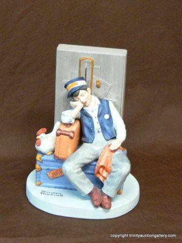 Appraisal: Norman Rockwell Asleep on the Job Figurine - Collectible by