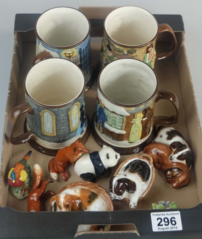 Appraisal: A collection of Beswick animals Christmas mugs Royal Doulton pups