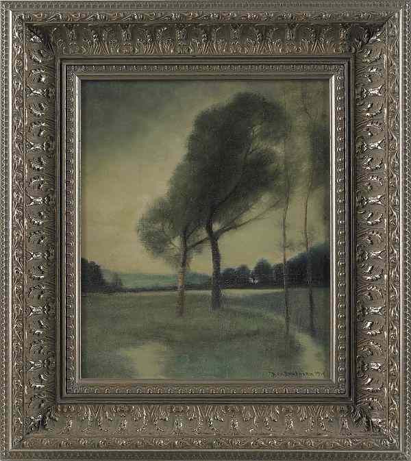 Appraisal: Ben Austrian American - oil on board landscape signed lower