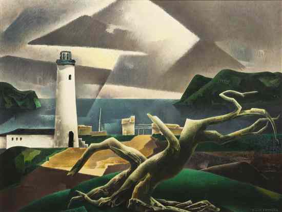 Appraisal: William Samuel Schwartz American Russian - Lighthouse Bay oil on