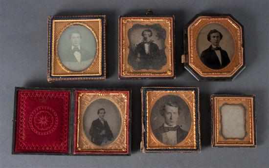 Appraisal: Photographs Six portraits of a young gentleman probably Baltimore mid