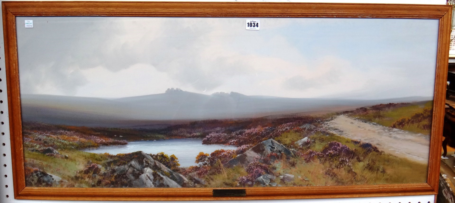 Appraisal: Reginald Daniel Sherrin - Moorland scene gouache signed cm x