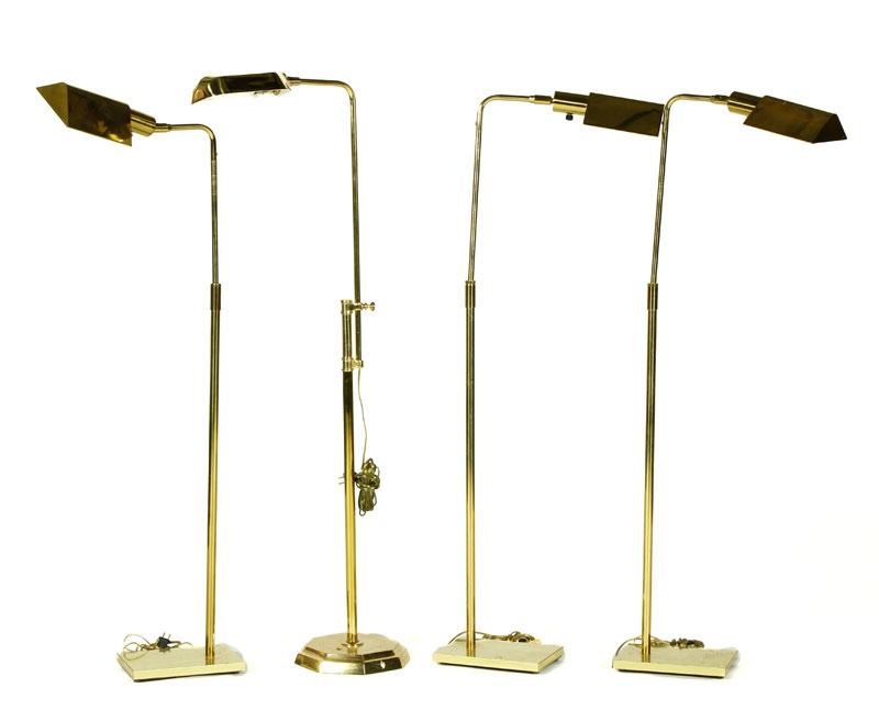 Appraisal: - Lot of Solid Brass Floor Lamps Lot of four