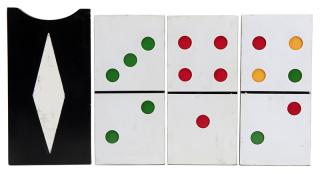 Appraisal: Dom-Dom-Domino Cornwall Alan Warner ca The black spots on three