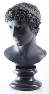 Appraisal: Alva Studios Bust of Apollo Cast iron bust depicting Apollo