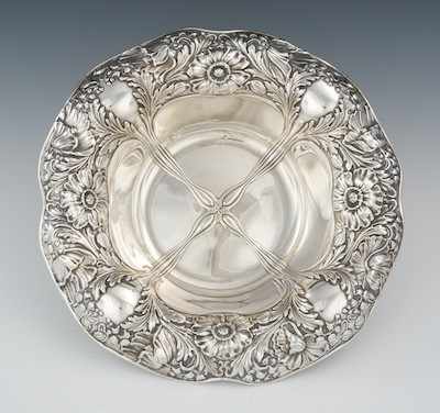 Appraisal: An Art Nouveau Design Gorham Sterling Silver Bowl With an