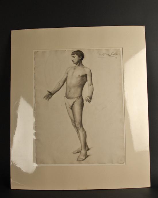 Appraisal: Gertrude Colles - New Jersey Study of a Semi-nude Man